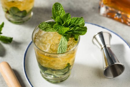 Photo for Frozen Bourbon Kentucky Mint Julep with Sugar - Royalty Free Image