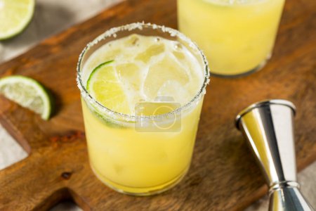 Photo for Boozy cold Refreshing Skinny Margarita with Orange and Tequila - Royalty Free Image