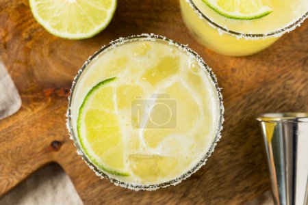 Boozy cold Refreshing Skinny Margarita with Orange and Tequila
