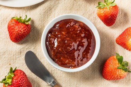 Organic Raw Red Strawberry Jam Jelly for Toast