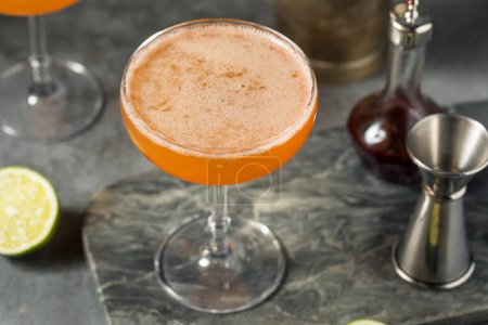 Boozy Bourbon Lions Tail Cocktail with Lime and Bitters
