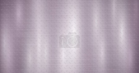Illustration for Abstract metallic background in purple colors with highlights and non slip corrugation - Royalty Free Image