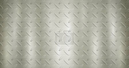 Illustration for Abstract metallic background in yellow colors with highlights and non slip corrugation - Royalty Free Image