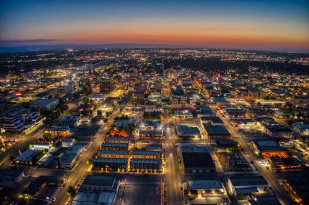 Photo for Aerial View of Downtown Bakersfield, California Skyline - Royalty Free Image