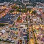 Aerial View of the Iowa State Fair in the Des Moines Metro Area