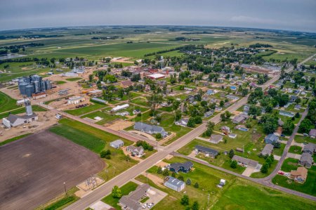 Téléchargez les photos : Vue Aérienne De Castlewood, Dakota Du Sud, qui abrite la Gouverneure Kristi Noem - en image libre de droit