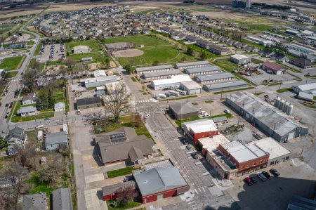 Foto de Vista aérea del suburbio Lincoln de Waverly, Nebraska - Imagen libre de derechos