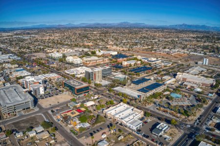 Foto de Vista aérea del suburbio Fénix de Chandler, Arizona - Imagen libre de derechos