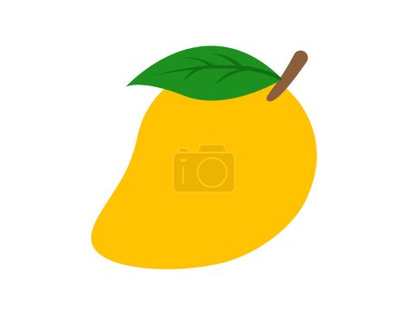 Téléchargez les illustrations : Illustration de mangue pour modèle de livre à colorier, feuille de calcul mangue pour enfants imprimable - en licence libre de droit