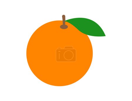 Téléchargez les illustrations : Illustration orange pour modèle de livre à colorier, feuille de calcul orange pour enfants imprimable - en licence libre de droit
