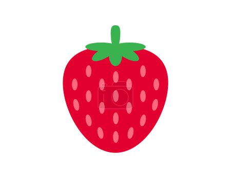 Téléchargez les illustrations : Illustration de fraise pour modèle de livre à colorier, feuille de travail fraise pour enfants imprimable - en licence libre de droit
