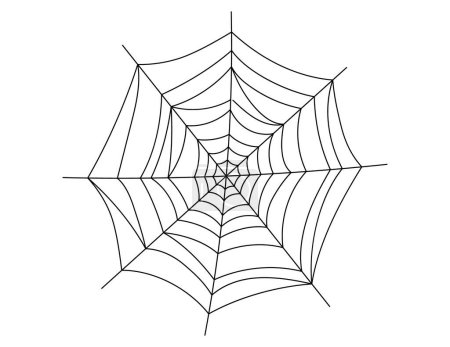 tela de araña, tela de araña para la ilustración de Halloween