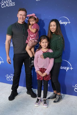 Photo for LOS ANGELES - NOV 6:  Kevin Durand, family at The Santa Clauses Premiere Screening at Walt Disney Studios on November 6, 2022 in Burbank, CA - Royalty Free Image