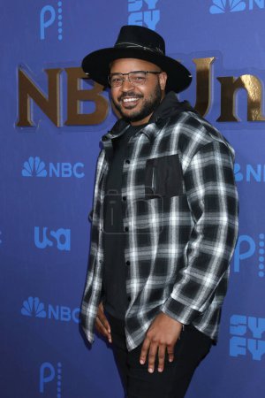 Photo for LOS ANGELES - JAN 15:  Justin Cunningham at NBCUniversal Press Tour Red Carpet at the Langham Pasadena Hotel  on January 15, 2023 in Pasadena, CA - Royalty Free Image