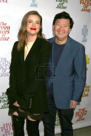 Photo for LOS ANGELES - JAN 13:  Gillian Jacobs, Ken Jeong at The Seven Faces of June Premiere at the Laemmle Glendale on January 13, 2023 in Glendale, CA - Royalty Free Image