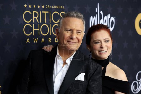 Photo for LOS ANGELES - JAN 15:  Paul Reiser, Rachel Bloom at 2023 Critics Choice Awards - Arrivals at the Fairmont Century Plaza on January 15, 2023 in Century City, CA - Royalty Free Image