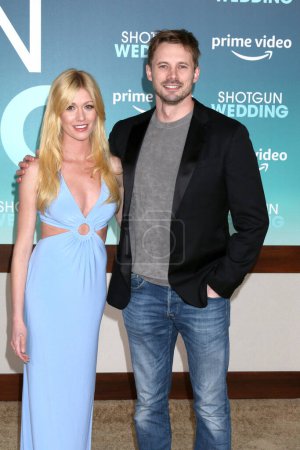 Photo for LOS ANGELES - JAN 18:  Katherine McNamara, Bradley James at Shotgun Wedding Premiere at the TCL Chinese Theater IMAX on January 18, 2023 in Los Angeles, CA - Royalty Free Image