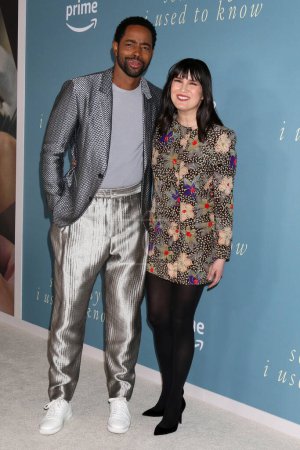 Photo for LOS ANGELES - DEC 1:  Jay Ellis, Zoe Chao at the Somebody I Used to Know Premiere at the Culver Theater on February 1, 2023 in Culver City, CA - Royalty Free Image