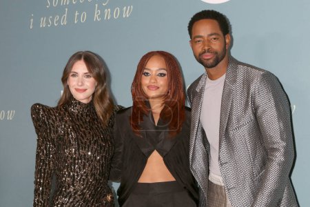 Photo for LOS ANGELES - DEC 1:  Alison Brie, Kiersey Clemons, Jay Ellis at the Somebody I Used to Know Premiere at the Culver Theater on February 1, 2023 in Culver City, CA - Royalty Free Image