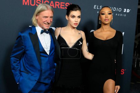 Photo for LOS ANGELES - DEC 3:  Frank Otto, Miranda DiGrande, Sainabou Sosseh at the 2023 MusiCares Persons of the Year at the Los Angeles Convention Center on February 3, 2023 in Los Angeles, CA - Royalty Free Image