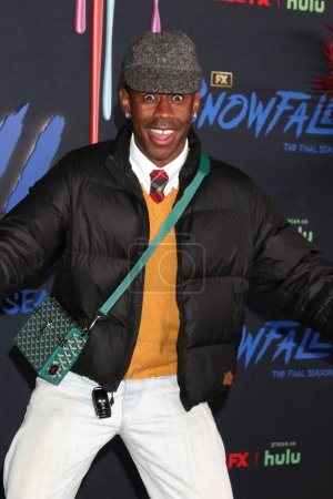 Photo for LOS ANGELES - FEB 15:  Tyler, the Creator at the Snowfall Series Six premiere at the Ted Mann Theater on February 15, 2023 in Los Angeles, CA - Royalty Free Image