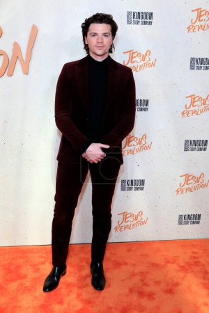 Photo for LOS ANGELES - DEC 15:  Joel Courtney at the Jesus Revolution Los Angele Premiere at the TCL Chinese Theater on February 15, 2023 in Los Angeles, CA - Royalty Free Image