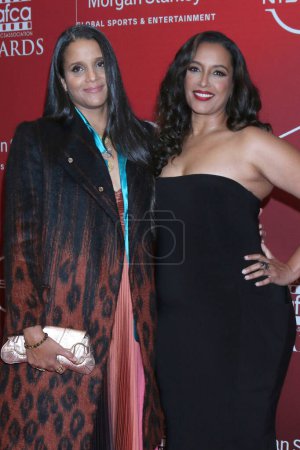 Photo for LOS ANGELES - MAR 1:  Sydney Poitier, Anika Poitier at the 14th AAFCA at the Beverly Wilshire Hotel on March 1, 2023 in Beverly Hills, CA - Royalty Free Image