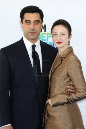 Photo for LOS ANGELES - MAR 4:  Karim Saleh, Andrea Riseborough at the 2023 Film Independent Spirit Awards at the Tent on the Beach on March 4, 2023 in Santa Monica, CA - Royalty Free Image