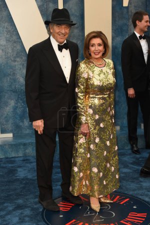 Photo for LOS ANGELES - MAR 12:  Paul Pelosi, Nancy Pelosi at the 2023 Vanity Fair Oscar Party at the Wallis Annenberg Center for the Performing Arts on March 12, 2023 in Beverly Hills, CA - Royalty Free Image