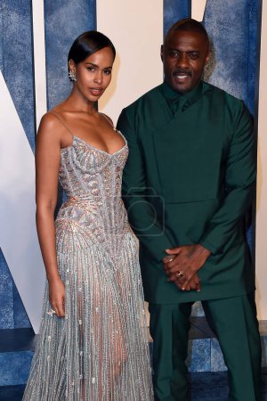 Photo for LOS ANGELES - MAR 12:  Sabrina Dhowre Elba, Idris Elba at the 2023 Vanity Fair Oscar Party at the Wallis Annenberg Center for the Performing Arts on March 12, 2023 in Beverly Hills, CA - Royalty Free Image
