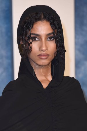 Photo for LOS ANGELES - MAR 12:  Imaan Hammam at the 2023 Vanity Fair Oscar Party at the Wallis Annenberg Center for the Performing Arts on March 12, 2023 in Beverly Hills, CA - Royalty Free Image