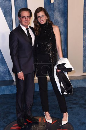 Photo for LOS ANGELES - MAR 12:  Kyle MacLachlan, Desiree Gruber at the 2023 Vanity Fair Oscar Party at the Wallis Annenberg Center for the Performing Arts on March 12, 2023 in Beverly Hills, CA - Royalty Free Image
