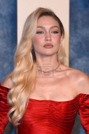 Photo for LOS ANGELES - MAR 12:  Gigi Hadid at the 2023 Vanity Fair Oscar Party at the Wallis Annenberg Center for the Performing Arts on March 12, 2023 in Beverly Hills, CA - Royalty Free Image