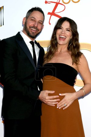 Photo for LOS ANGELES - MAR 17:  Matt Katrosar, Melissa Claire Egan at the 50th Anniversary of The Young and The Restless at the Vibiana on March 17, 2023 in Los Angeles, CA - Royalty Free Image