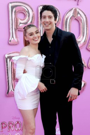 Photo for LOS ANGELES - MAR 24:  Meg Donnelly, Milo Manheim at Prom Pact Premiere Screening at the Wilshire Ebell Theater on March 24, 2023 in Los Angeles, CA - Royalty Free Image