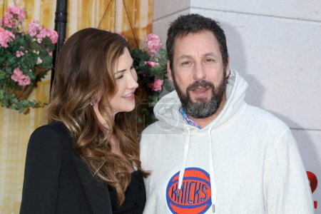 Photo for LOS ANGELES - MAR 28:  Jackie Titone Sandler, Adam Sandler at Murder Mystery 2 Premiere at the Village Theater on March 28, 2023 in Westwood, CA - Royalty Free Image