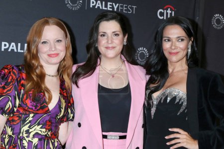 Photo for LOS ANGELES - APR 3:  Lauren Ambrose, Melanie Lynskey, Simone Kessell at the 2023 PaleyFest - Yellowjackets at the Dolby Theater on April 3, 2023 in Los Angeles, CA - Royalty Free Image