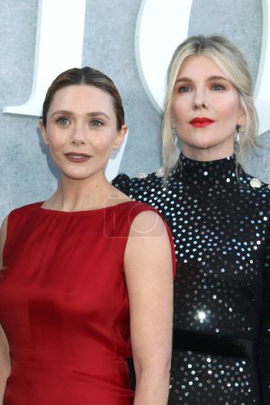 Photo for LOS ANGELES - APR 26:  Elizabeth Olsen, Lily Rabe at the Love & Death TV Series Premiere at the Directors Guild of America on April 26, 2023 in Los Angeles, CA - Royalty Free Image