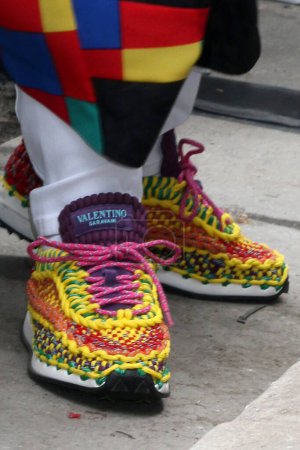 Téléchargez les photos : LOS ANGELES - 18 MAI : Détail des chaussures Queen Latifah lors de la cérémonie des étoiles de Ludacris sur le Hollywood Walk of Fame le 18 mai 2023 à Los Angeles, Californie - en image libre de droit
