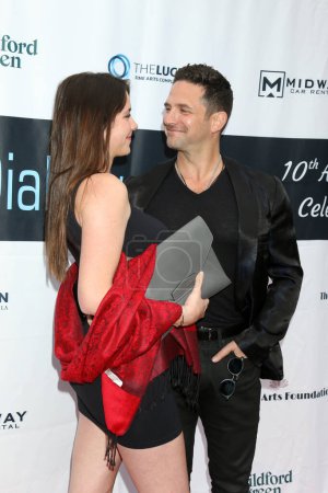 Photo for LOS ANGELES - MAY 17:  Isabella Devoto, Brandon Barash at the Dance and Dialogue 10th Anniversary Celebration at the Courtyards at Greystone Mansion on May 17, 2023 in Beverly Hills, CA - Royalty Free Image