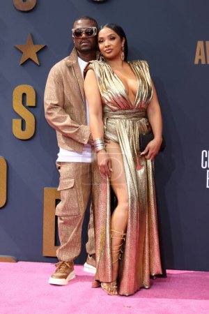 Photo for LOS ANGELES - JUN 25:  Ray J Norwood, Princess Love at the 2023 BET Awards Arrivals at the Microsoft Theater on June 25, 2023 in Los Angeles, CA - Royalty Free Image