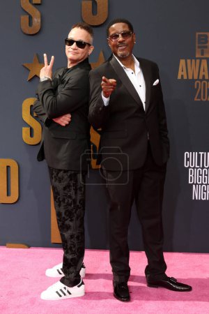 Photo for LOS ANGELES - JUN 25:  Kid N Play,  Christopher Reid, Christopher Martin at the 2023 BET Awards Arrivals at the Microsoft Theater on June 25, 2023 in Los Angeles, CA - Royalty Free Image