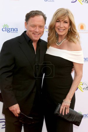Photo for LOS ANGELES - JUL 15:  Steve Fenton, Leeza Gibbons at the 2023 Design Care Gala Benefiting HollyRod Foundation at The Beehive on July 15, 2023 in Los Angeles, C - Royalty Free Image