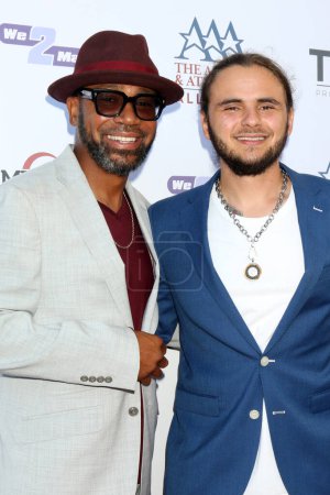 Photo for LOS ANGELES - AUG 17:  Columbus Short, Prince Jackson at the Mike Tyson Cares And We2Matter Host 100 Women Matter Celebrity Fundraiser Gala at the Morgan Stanley Building on August 17, 2023 in Beverly Hills, CA - Royalty Free Image