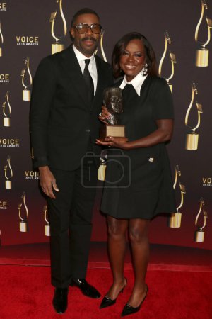 Photo for LOS ANGELES - DEC 9:  Colman Domingo, Viola Davis at the 10th Annual Society of Voice Arts and Sciences Voice Awards Gala Winners Circle at the Beverly Hilton Hotel on December 9, 2023 in Beverly Hills, CA - Royalty Free Image