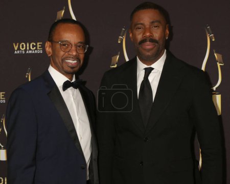 Photo for LOS ANGELES - DEC 9:  Rudy Gaskins, Colman Domingo at the 10th Annual Society of Voice Arts and Sciences Voice Awards Gala Winners Circle at the Beverly Hilton Hotel on December 9, 2023 in Beverly Hills, CA - Royalty Free Image