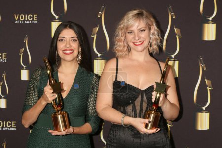Photo for LOS ANGELES - DEC 9:  Ximena Viver, Nicole Apstein at the 10th Annual Society of Voice Arts and Sciences Voice Awards Gala Winners Circle at the Beverly Hilton Hotel on December 9, 2023 in Beverly Hills, C - Royalty Free Image