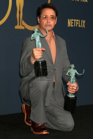 Téléchargez les photos : LOS ANGELES - 25 février : Robert Downey Jr au 30e Screen Actors Guild Awards à l'Auditorium du Sanctuaire le 25 février 2024 à Los Angeles, CA - en image libre de droit