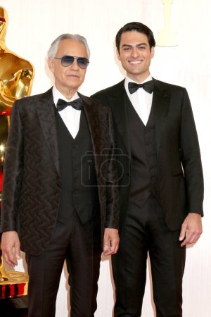 Photo for LOS ANGELES - MAR 10:  Andrea Bocelli, Matteo Bocelli at the 96th Academy Awards Arrivals at the Dolby Theater on March 10, 2024 in Los Angeles, CA - Royalty Free Image