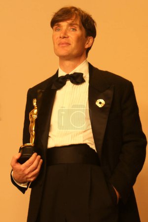 Téléchargez les photos : LOS ANGELES - MAR 10 : Cillian Murphy à la 96e salle de presse des Oscars au Dolby Theater le 10 mars 2024 à Los Angeles, CA - en image libre de droit